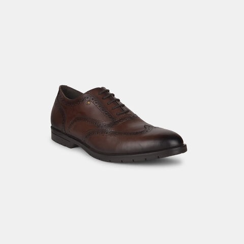 Bata Dark Brown Oxford Formal Shoes For Men