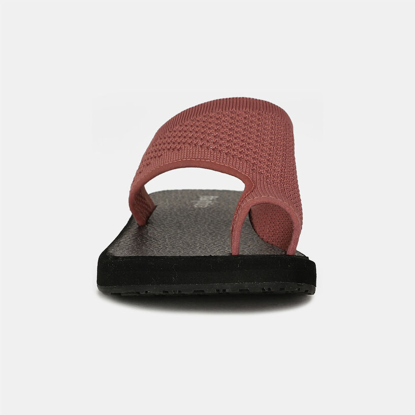 BATA SUNSHINE PEACH TEXTURED TOE RING SLIPPERS FOR WOMEN Bata