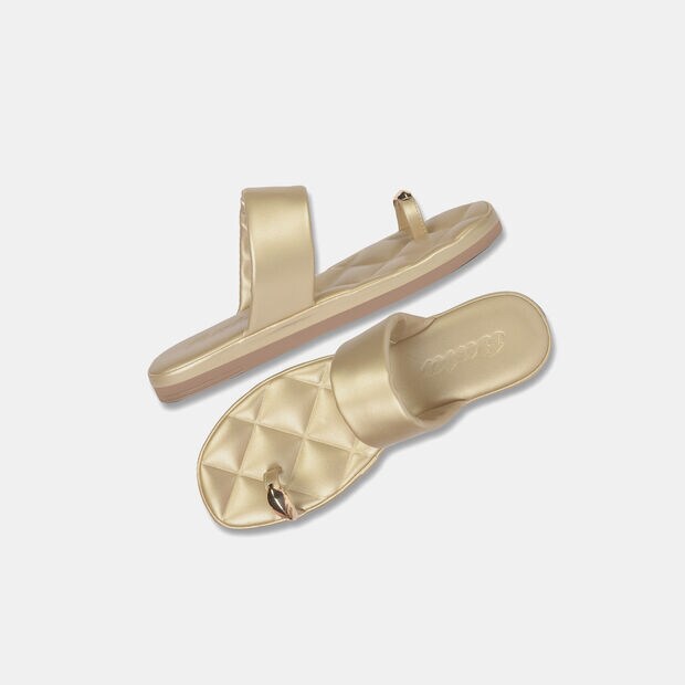 Bata Toe-Ring Flat Slippers For Women
