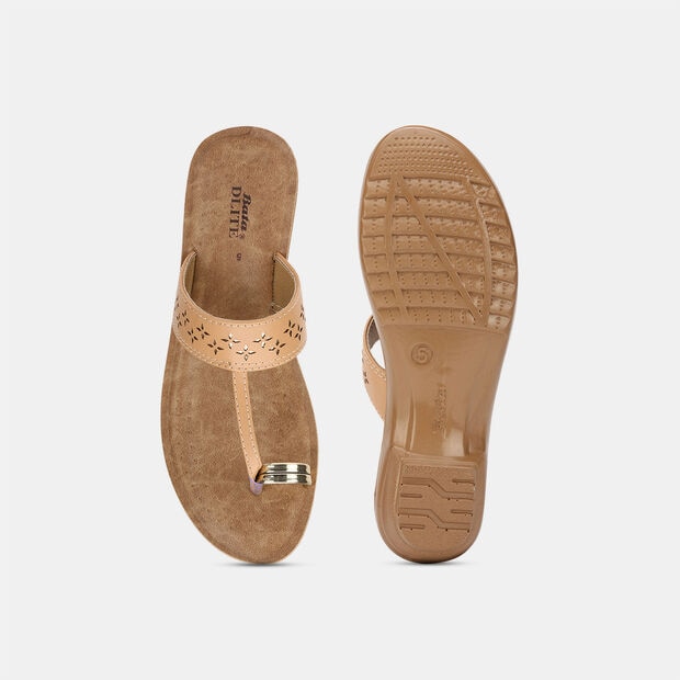 BATA CASUAL TOE RING SLIPPERS FOR WOMEN