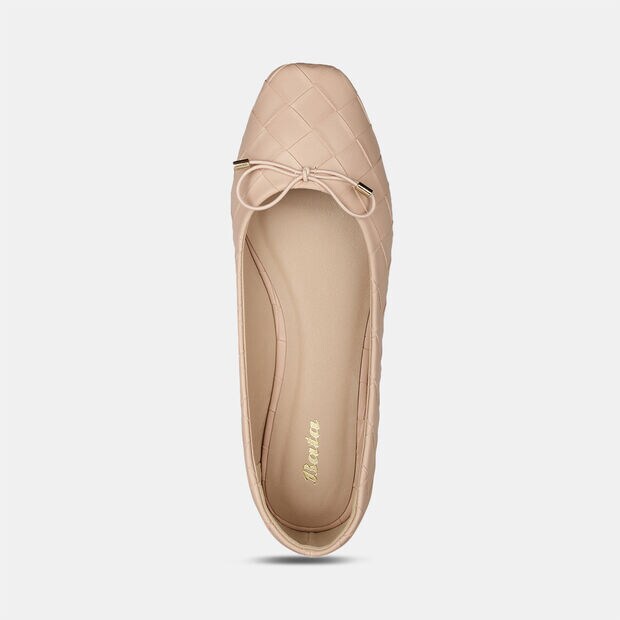 BATA TEXTURED BALLERINA FLATS FOR WOMEN