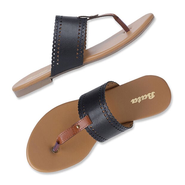 BATA T-STRAP FLAT SLIPPERS FOR WOMEN