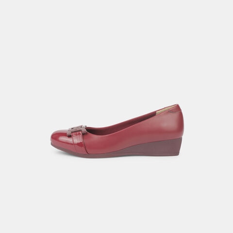 Bata Maroon Pumps For Women