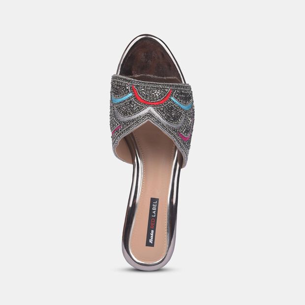 BATA RED LABEL EMBELLISHED MULE SLIPPERS FOR WOMEN