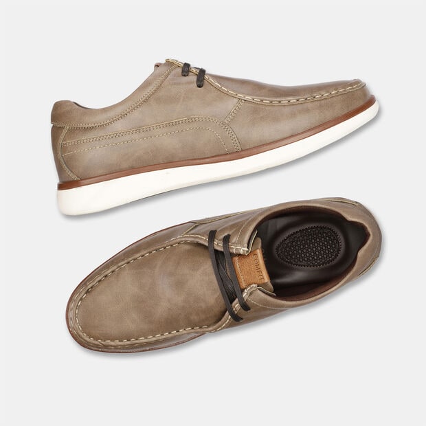 BATA COMFIT DERBY STYLE SHOES WITH LACE-UP DETAIL FOR MEN