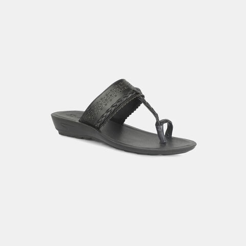 Bata Black Toe Ring For Women