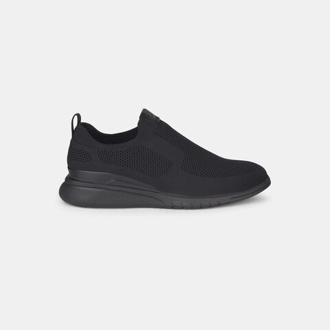 Hush Puppies Black Slip On Casual Shoes For Men