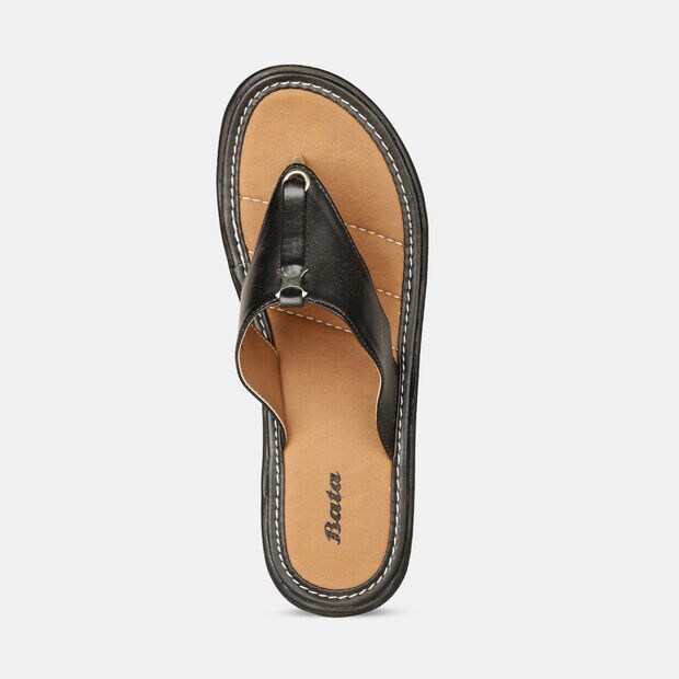 BATA OPEN TOE THONGS WITH CUSHIONED FOOTBED FOR WOMEN