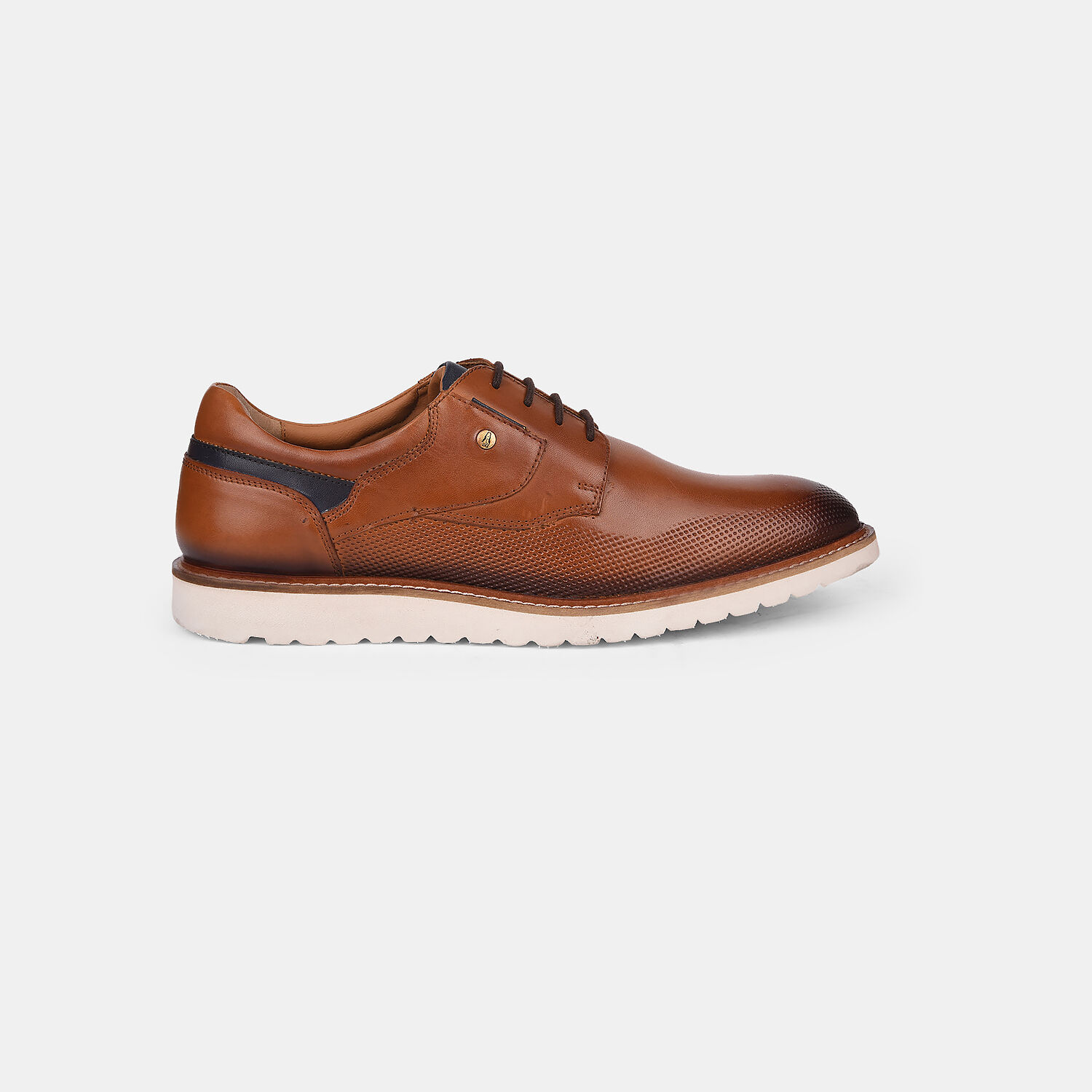 hush puppies mens brown leather casual shoes