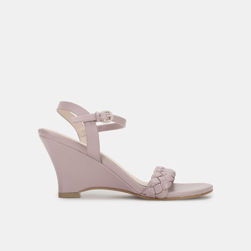 Bata Purple Wedges For Women Bata
