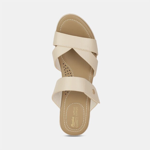 BATA COMFIT CASUAL WEDGE SANDALS FOR WOMEN