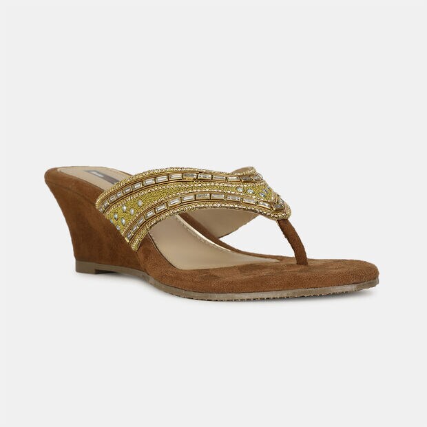 Red Label Heel Thongs for Women