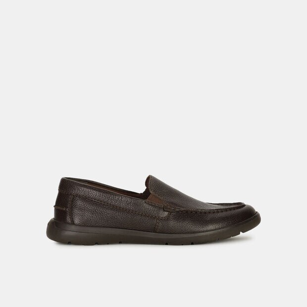BATA TEXTURED LEATHER FORMAL SLIP-ON SHOES FOR MEN