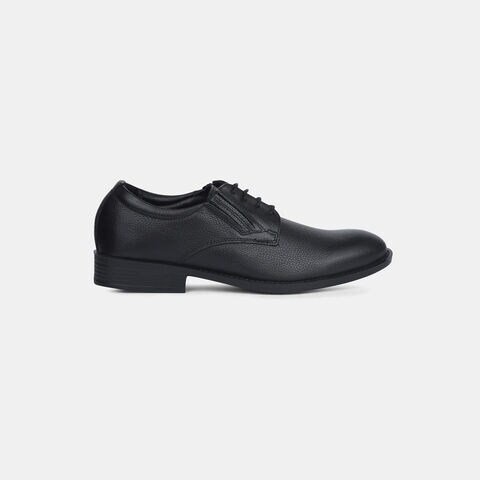 Bata Black Formal Lace-Up Shoes For Men