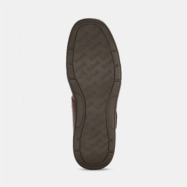 SCHOLL LEATHER FISHERMEN SHOE-STYLE SANDALS WITH VELCRO CLOSURE FOR MEN