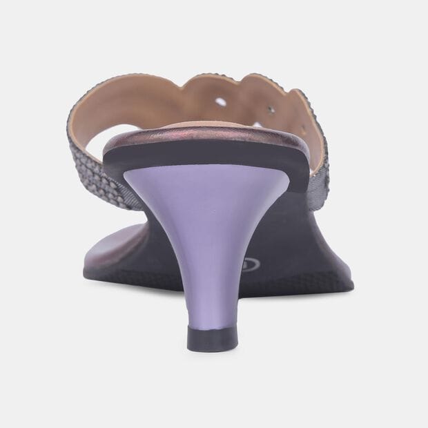 BATA RED LABEL EMBELLISHED MID-HEEL THONGS FOR WOMEN