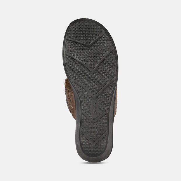 BATA OPEN TOE MID-HEEL WEDGE THONG HEELS FOR WOMEN