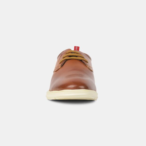 Red Label Lace-Up Casual Shoes For Men