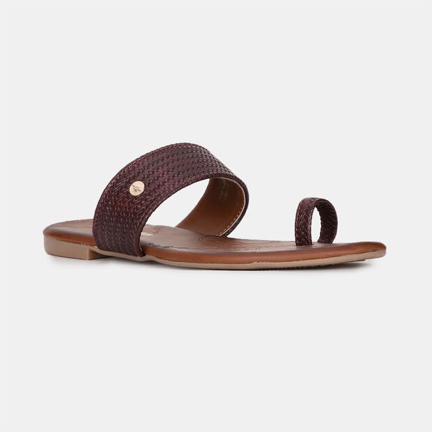 BATA TOE RING FLAT SLIPPERS FOR WOMEN