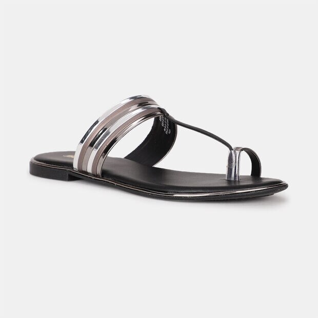 BATA BLACK CHAPPAL FOR WOMEN