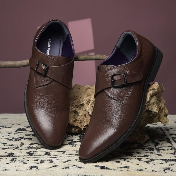Hush Puppies Monk Strap Formal Shoes For Men