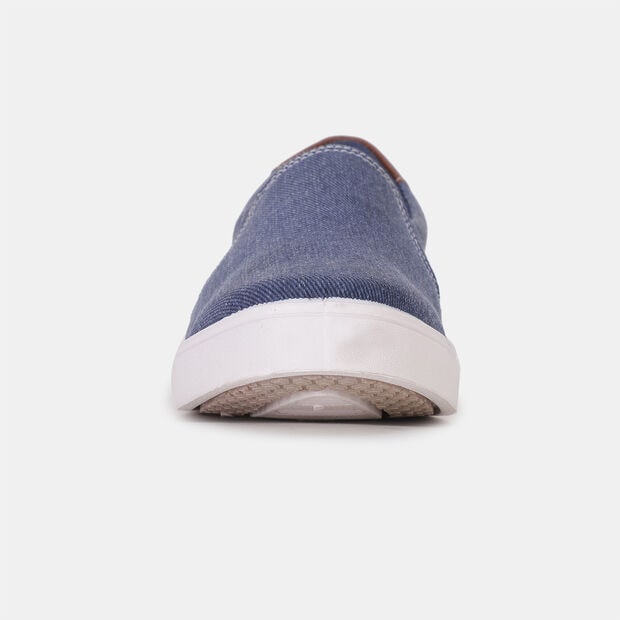 BATA GRAINY TEXTILE DENIM SLIP-ON SHOES FOR MEN