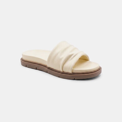 Bata Beige Mule For Women