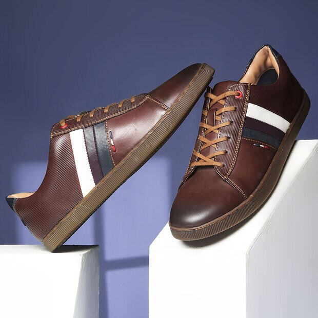 Red Label Casual Lace-Up Shoes For Men