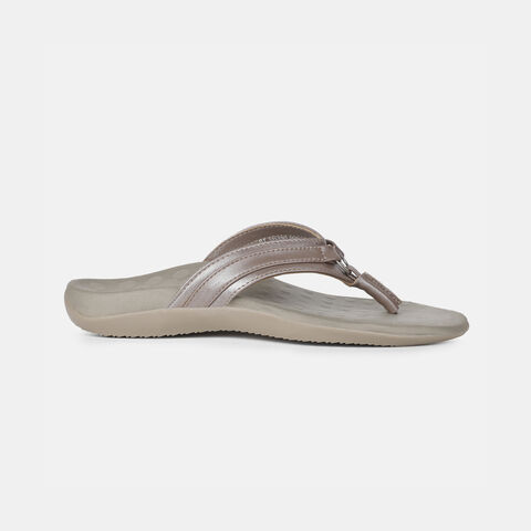 Scholl Rose Gold Thongs For Women