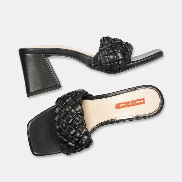 BATA BLOCK HEEL MULES FOR WOMEN