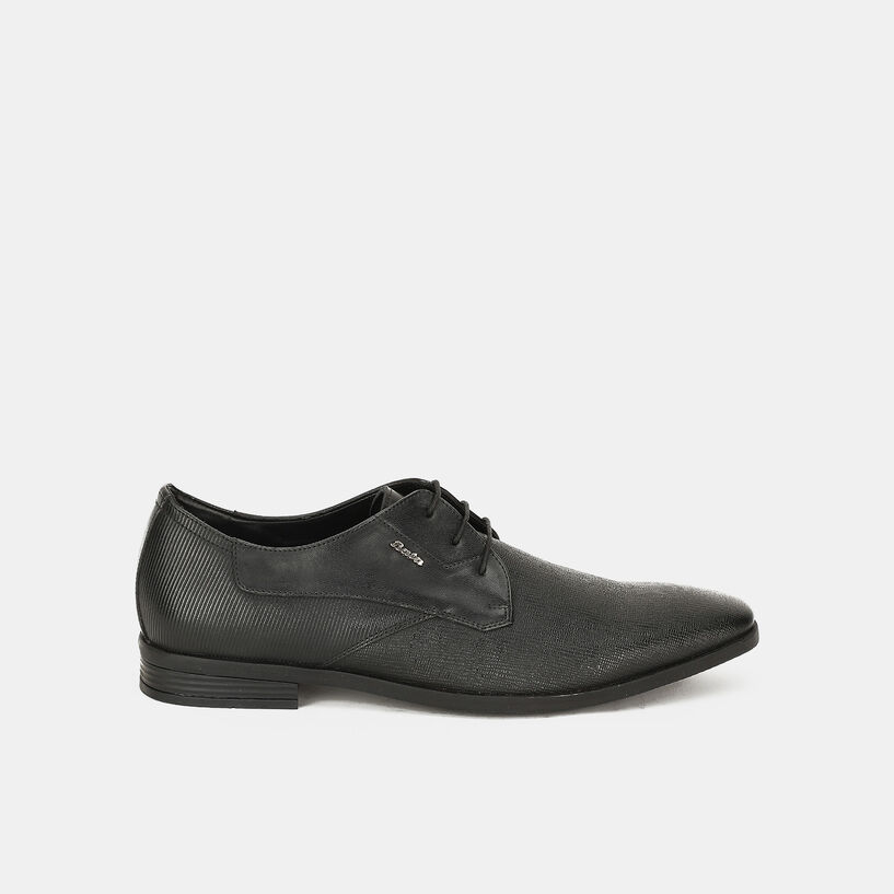 Bata Black Derby For Men Bata