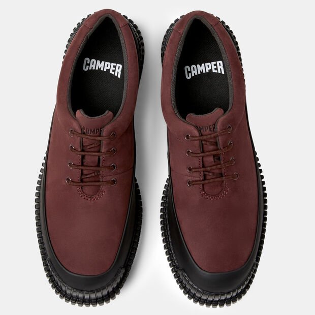 D&aacute;msk&aacute; kožen&aacute; bota Camper, červen&aacute;