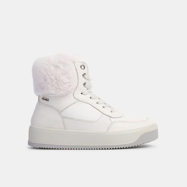 D&aacute;msk&eacute; zimn&iacute; kožen&eacute; High-top tenisky Baťa, b&iacute;l&aacute;