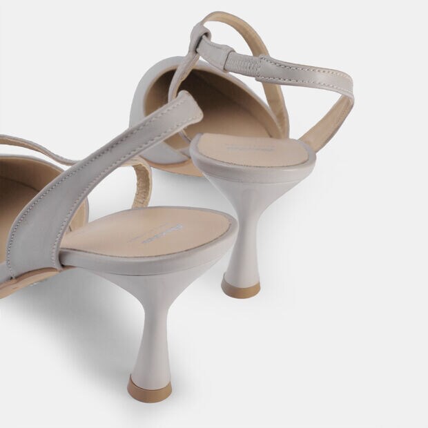 D&aacute;msk&eacute; kožen&eacute; slingback lodičky , &scaron;ed&aacute;