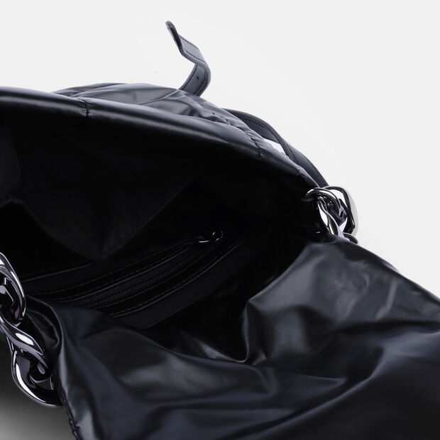D&aacute;msk&aacute; mal&aacute; crossbody kabelka s leskl&yacute;m řet&iacute;zkem, 