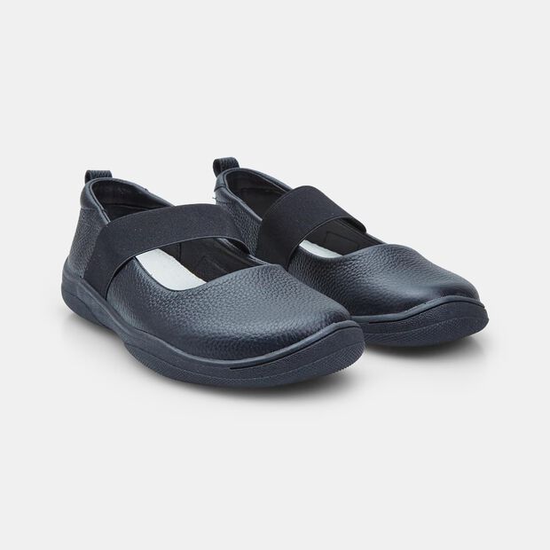 Kožen&eacute; čern&eacute; baler&iacute;ny pro d&iacute;vky Barefoot hybrid Baťa, čern&aacute;