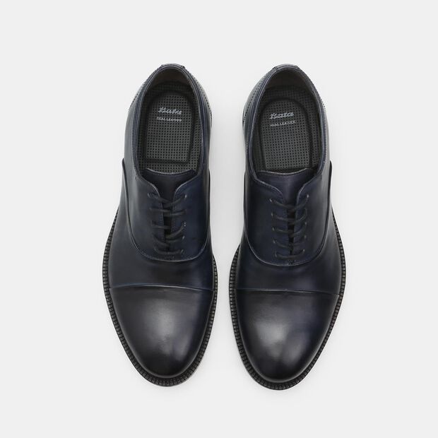 Kožen&eacute; toecap oxford polobotky pro muže Baťa, modr&aacute;