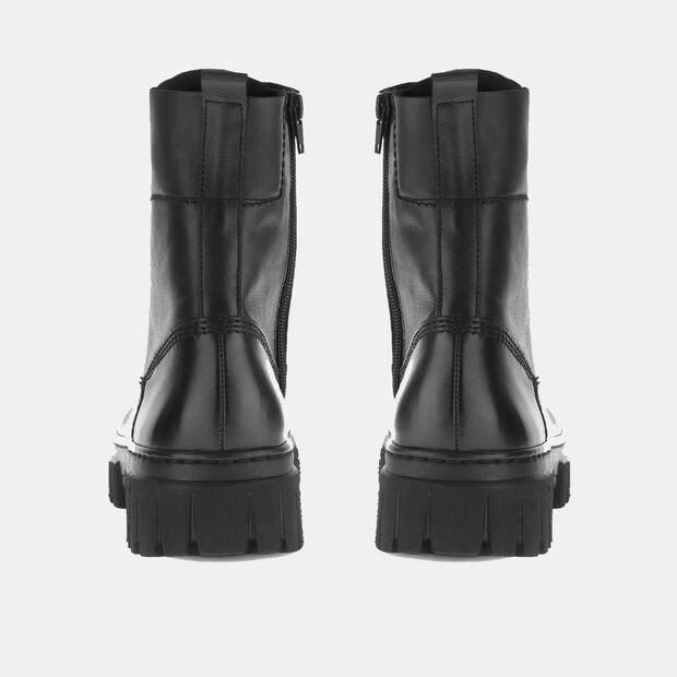 Kotn&iacute;kov&aacute; bota na &scaron;něrov&aacute;n&iacute; a zip z kůže pro ženy Gabor, čern&aacute;