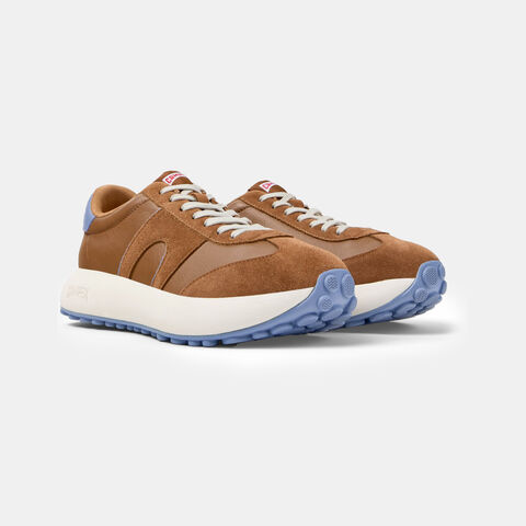 Pánské kožené tenisky Camper, hnědá