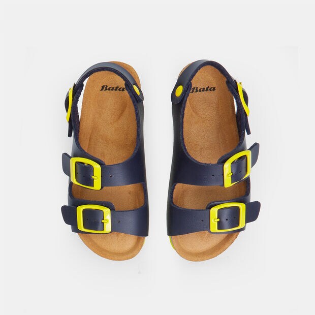Dětsk&eacute; kožen&eacute; footbed sand&aacute;ly, 