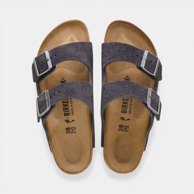 P&aacute;nsk&yacute; sand&aacute;l Birkenstock ARIZONA CHARCOAL, tmavě &scaron;ed&aacute;