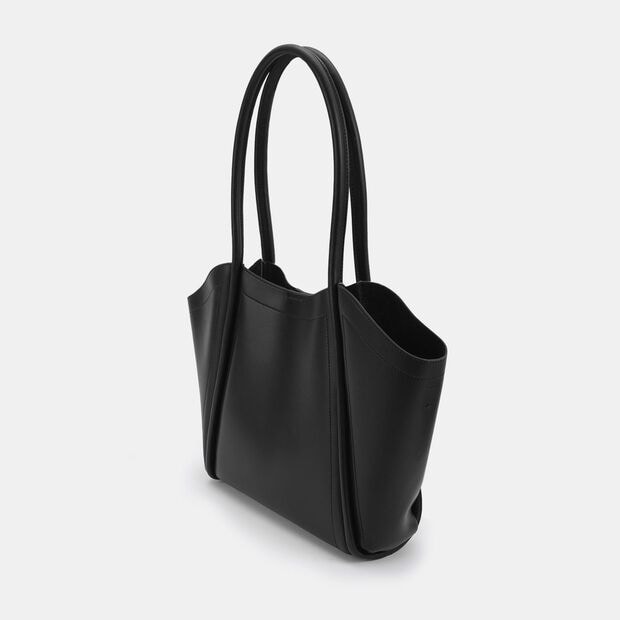 Elegantn&iacute; kožen&aacute; kabelka Baťa, čern&aacute;