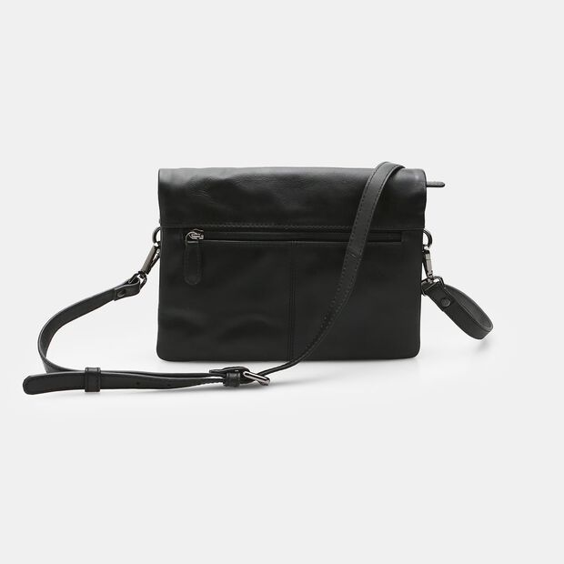 D&aacute;msk&aacute; kožen&aacute; crossbody kabelka Baťa, čern&aacute;
