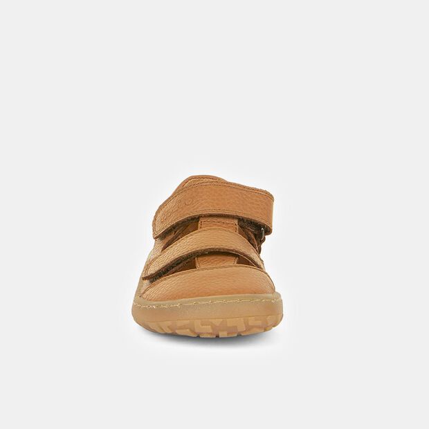 Kožené dětské barefoot sandále Froddo, hnědá