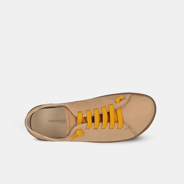 Kožen&eacute; d&aacute;msk&eacute; barefoot tenisky, b&eacute;žov&aacute;