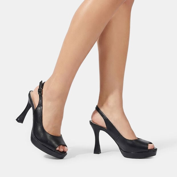 D&aacute;msk&eacute; slingback sand&aacute;ly , čern&aacute;