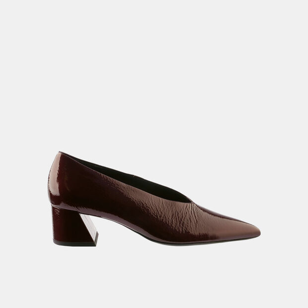 Högl dámské elegantní lodičky na podpatku pro město, červená