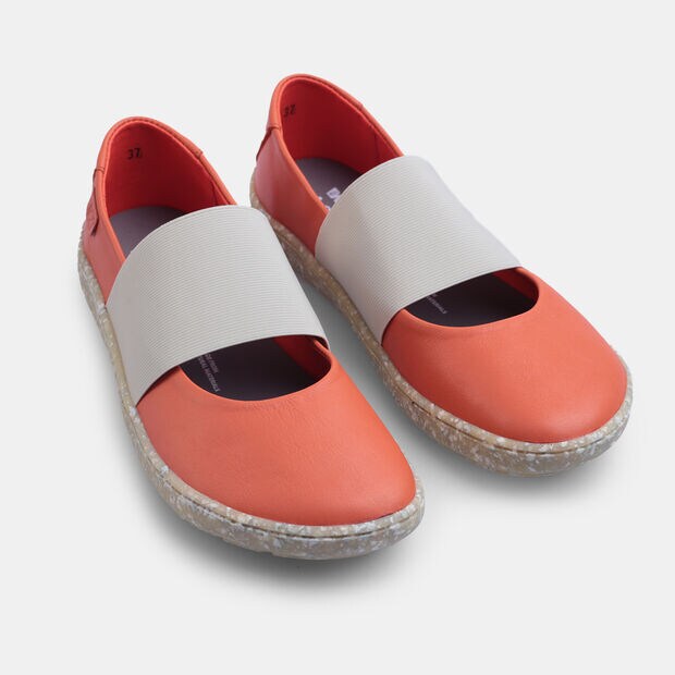 D&aacute;msk&eacute; kožen&eacute; barefoot baler&iacute;ny Weinbrenner, oranžov&aacute;