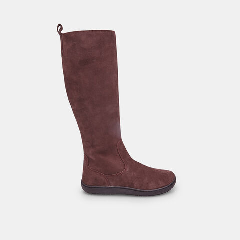 Dámská barefoot bota z semiše Baťa , vínová