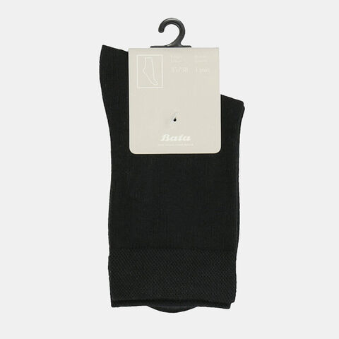 Bavlněné černé dámské klasické ponožky Baťa, černá